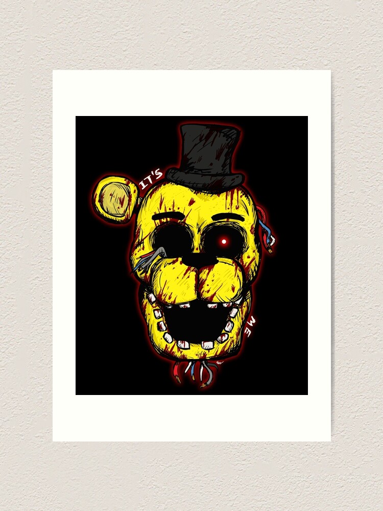 Bloody Golden Freddy FNAF Art Print