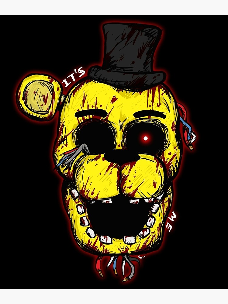 Bloody Golden Freddy FNAF Art Print