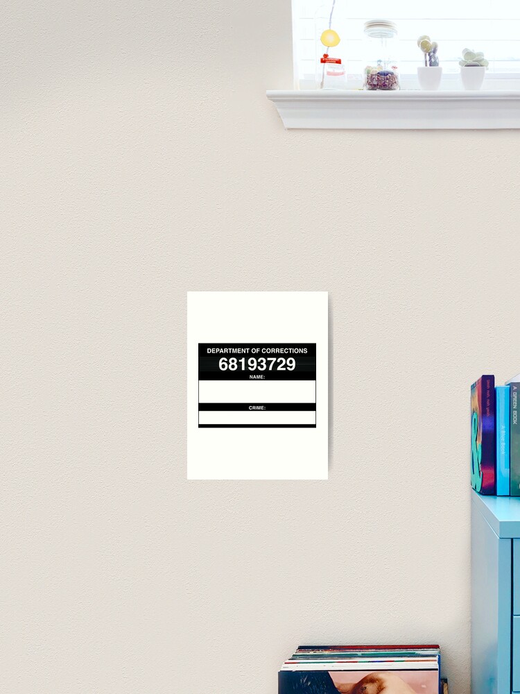 Mugshot Board CUSTOMIZABLE!  | Sticker