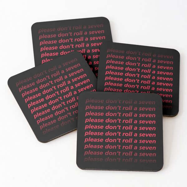 Item preview, Please Don't Roll A Seven (Red Text) Classic T-Shirt designed and sold by ethenfran6.