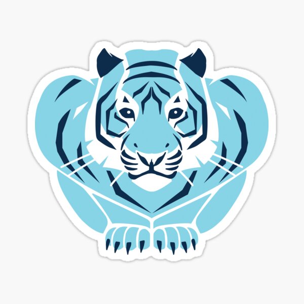 Shaw Blue Tiger Sticker