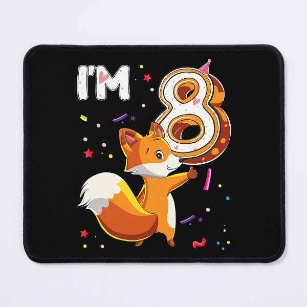 Item preview, 8 Year Old Fox 8th Birthday Party Animal Fox Lover designed and sold by PerkinsAarav.