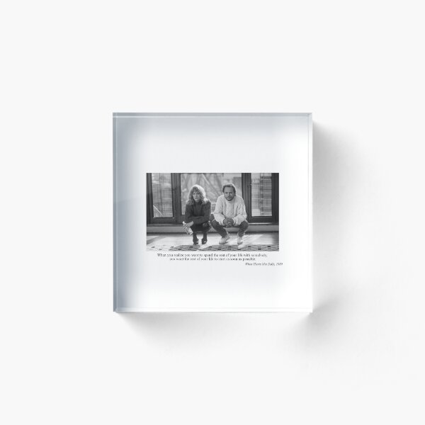 When Harry Met Sally Acrylic Block