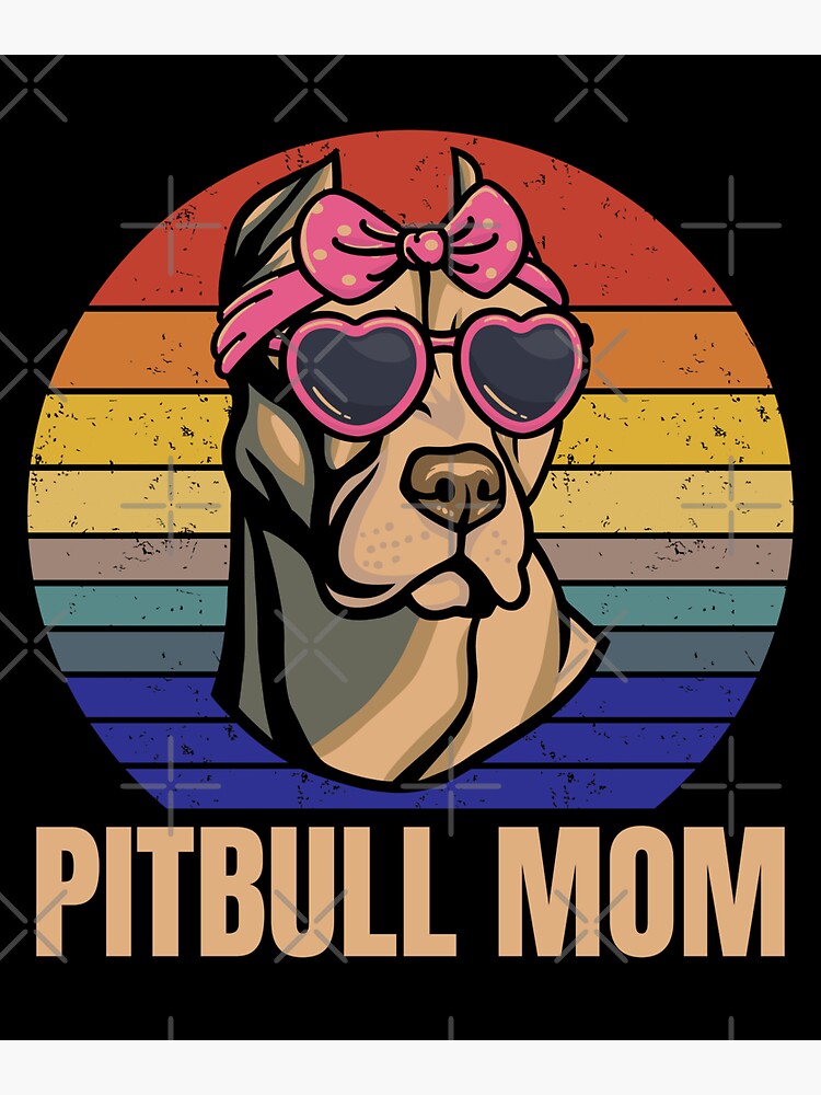 Pitbull Mom Sticker Decal Dog Pet Owner Lover Rescue Adopt 4