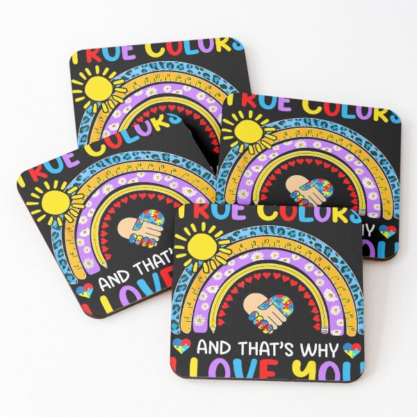 Item preview, Autism Awareness Rainbow I See Your True Colors Puzzle Piece designed and sold by CindyButler.