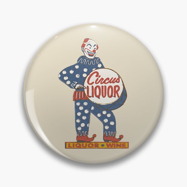 Item preview, Circus Liquor Halftone Clown Sign designed and sold by Barcocha34.