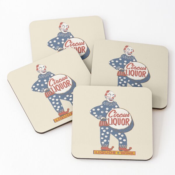 Item preview, Circus Liquor Halftone Clown Sign designed and sold by Barcocha34.