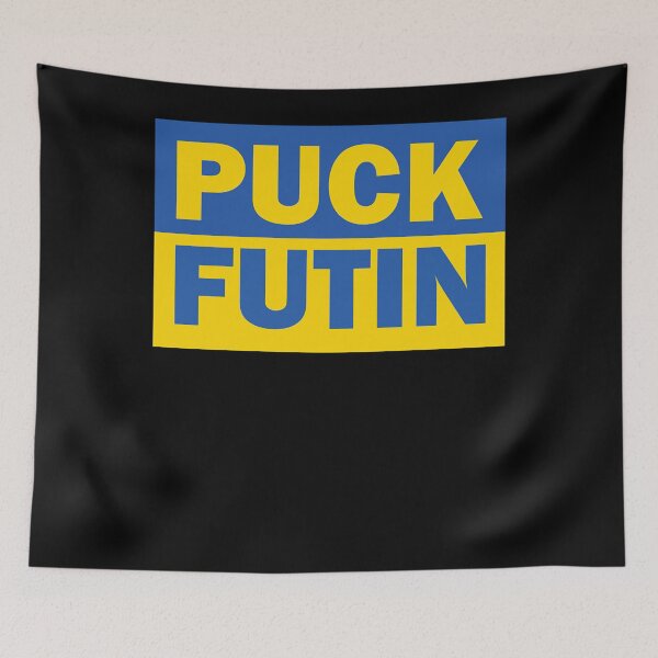 Item preview, PUCK FUTIN UKRAINE FLAG Essential  designed and sold by jezebeltakima.