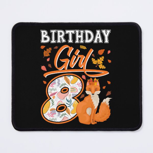 Item preview, 8th Birthday Girl Fox Lover 8 Year Old Birthday Fox Zoo Wolf designed and sold by PerkinsAarav.