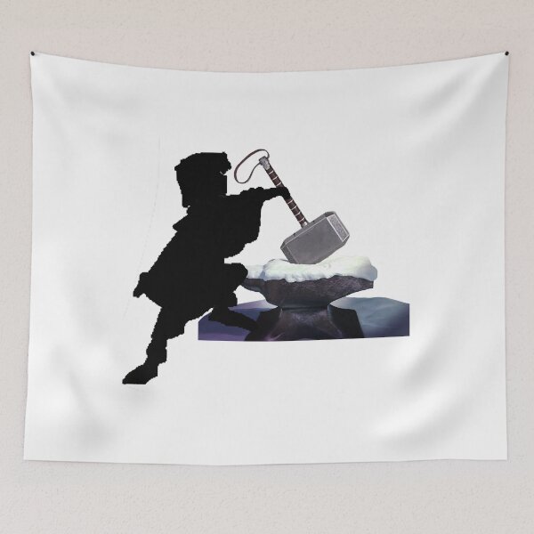 Item preview, King Ar'Thor and the Hammer in the Stone  designed and sold by JessicaZercho.