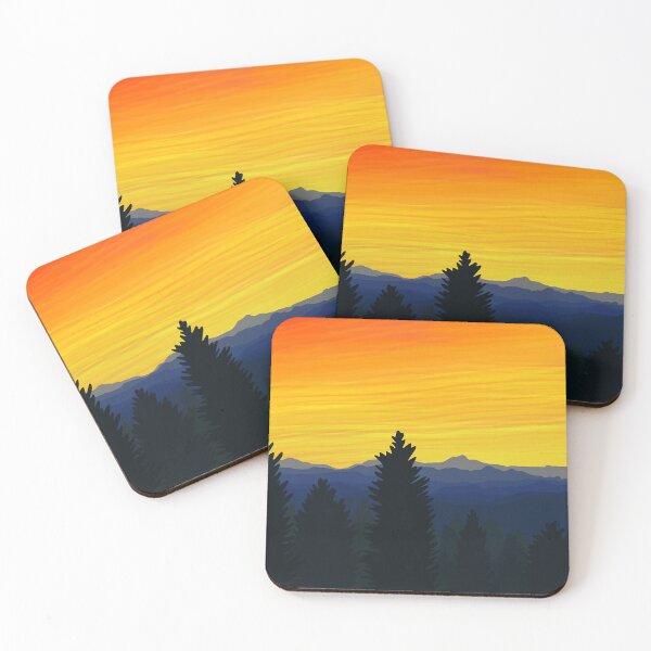 Item preview, Arizona Mogollon Rim Sunset Illustration designed and sold by Suzanne Uchytil.
