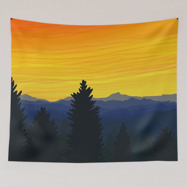 Item preview, Arizona Mogollon Rim Sunset Illustration designed and sold by Suzanne Uchytil.