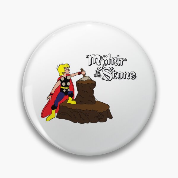 Item preview, Mjolnir in the Stone (Classic Thor)  designed and sold by JessicaZercho.