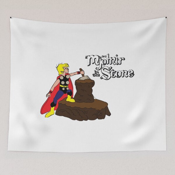 Item preview, Mjolnir in the Stone (Classic Thor)  designed and sold by JessicaZercho.