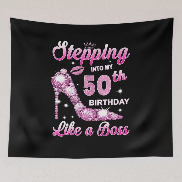 Item preview, Stepping Into My 50 Birthday Like A Queen 50 Year Old Gifts  designed and sold by TrampusWats.