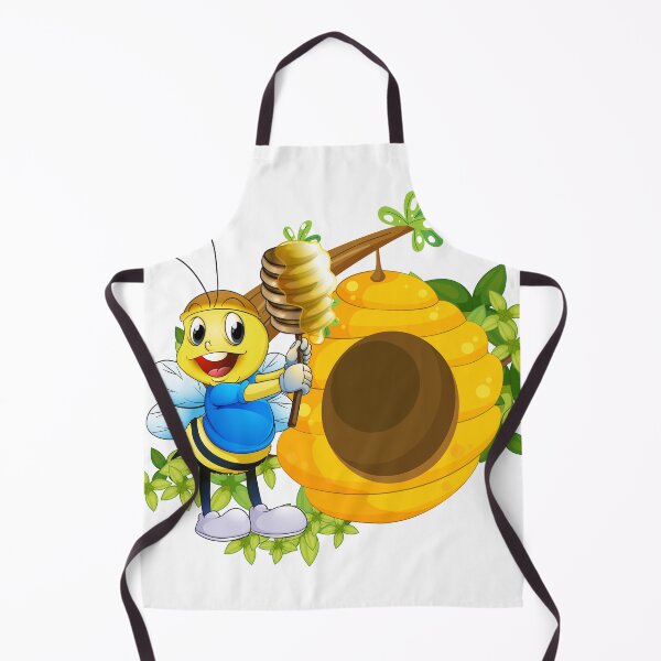 Item preview, A beehive on a tree branch with adorable bee holding honey designed and sold by Fanatic Nerd.