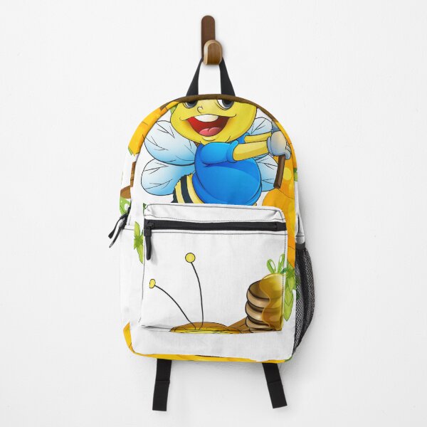 Item preview, A beehive on a tree branch with adorable bee holding honey designed and sold by Fanatic Nerd.