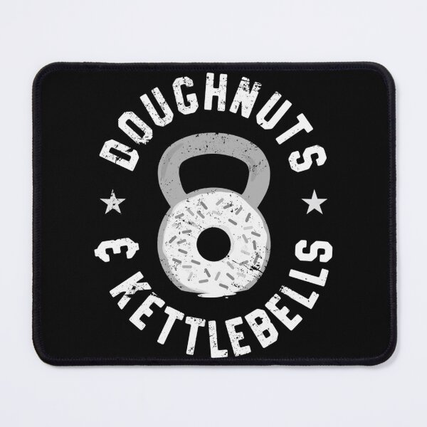 Item preview, Doughnuts And Kettlebells Funny Donut Gym T-Shirt Essential T-Shirt designed and sold by stewaales6.