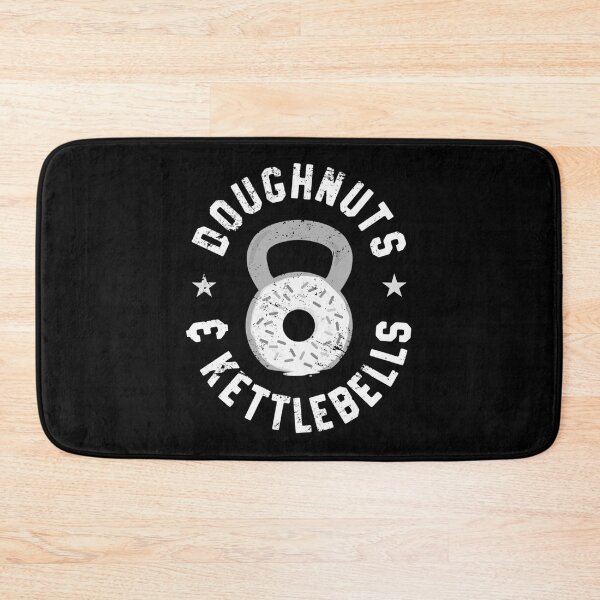 Item preview, Doughnuts And Kettlebells Funny Donut Gym T-Shirt Essential T-Shirt designed and sold by stewaales6.