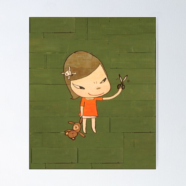 Item preview, Animal Yoshitomo Nara Fanart Tshirt Yoshitomo Nara Ashtray Song Poster designed and sold by Cassandra2016.