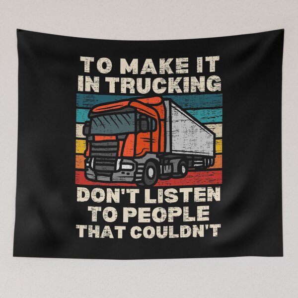 Item preview, Retro Vintage Trucker Big Rig Truck Driver Gift designed and sold by retrodesigner14.