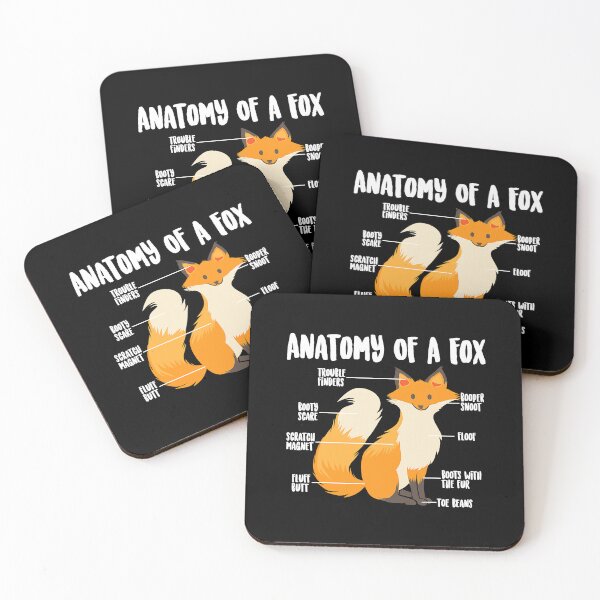 Item preview, Anatomy Of A Fox Cute Sweet Carnivore Funny Animal Gift designed and sold by PerkinsAarav.