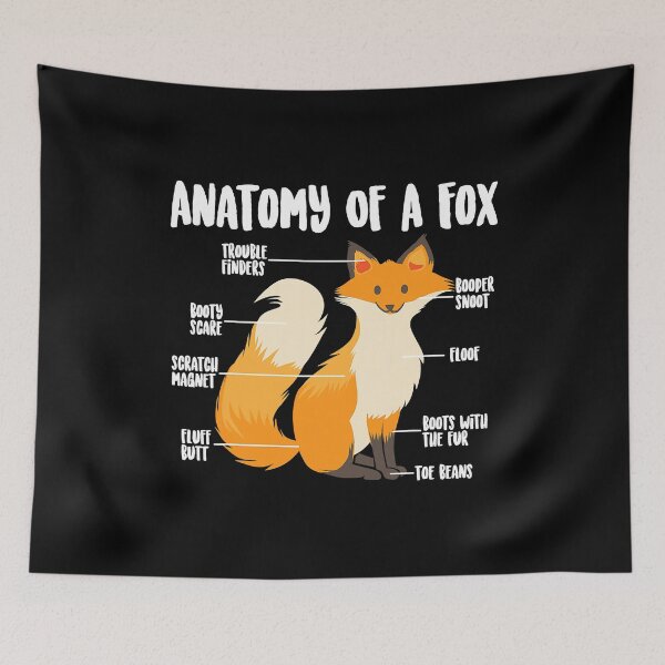 Item preview, Anatomy Of A Fox Cute Sweet Carnivore Funny Animal Gift designed and sold by PerkinsAarav.