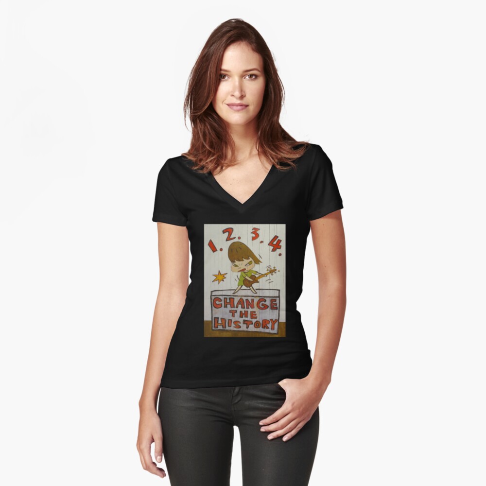 Item preview, Fitted V-Neck T-Shirt designed and sold by Cassandra2016.