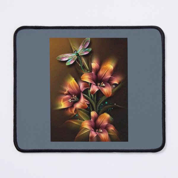 Item preview, Best Dragonfly - Butterfly Flower Art   designed and sold by MagicNatureds.