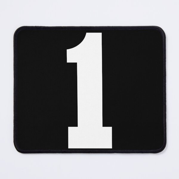 Item preview, Number 1, White one, Sports number 1 designed and sold by TheCultStuff.
