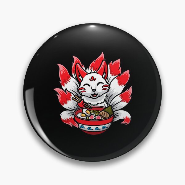 Item preview, Cute Kitsune Ramen Bowl Japanese Noodle Kawaii Anime Fox designed and sold by PerkinsAarav.