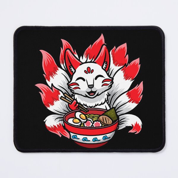 Item preview, Cute Kitsune Ramen Bowl Japanese Noodle Kawaii Anime Fox designed and sold by PerkinsAarav.