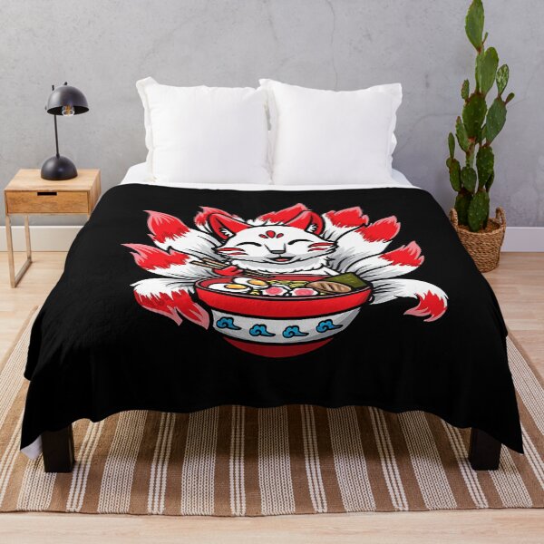 Item preview, Cute Kitsune Ramen Bowl Japanese Noodle Kawaii Anime Fox designed and sold by PerkinsAarav.