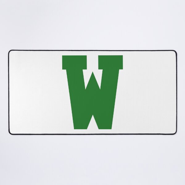 Item preview, Alphabet, Green W, Sports letter W designed and sold by TheCultStuff.