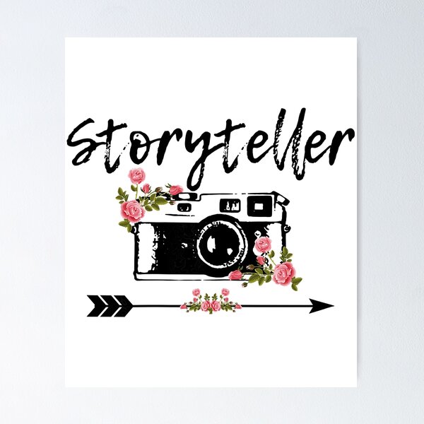 Item preview, Photographer Storyteller Vintage Floral Camera Photography designed and sold by shannange.