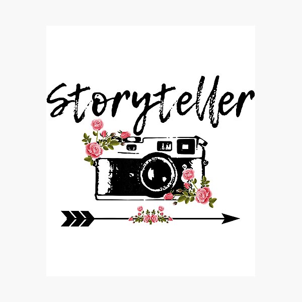 Item preview, Photographer Storyteller Vintage Floral Camera Photography designed and sold by shannange.