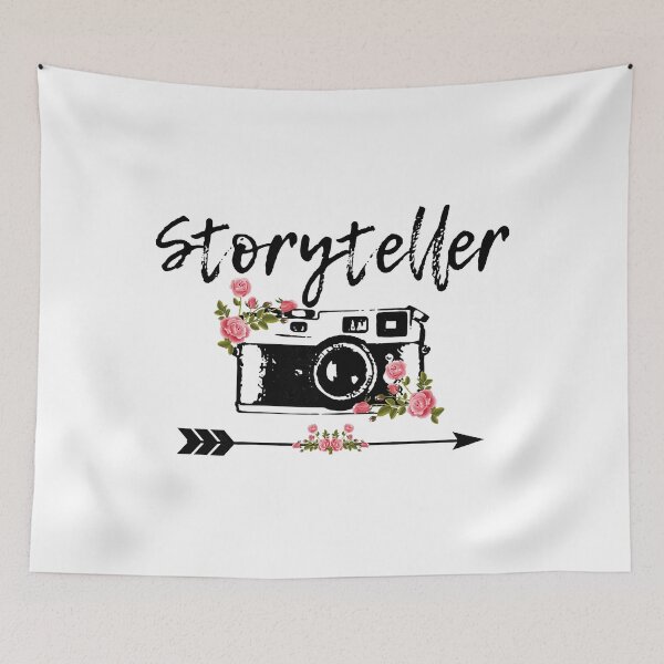 Item preview, Photographer Storyteller Vintage Floral Camera Photography designed and sold by shannange.