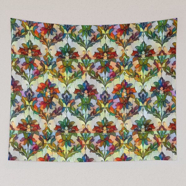 Item preview, Victorian Botanical Pattern (15) Stained Glass designed and sold by Roguejackalope.