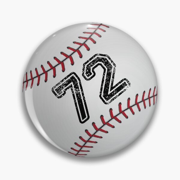 Item preview, Baseball ball number 72, seventy two designed and sold by TheCultStuff.