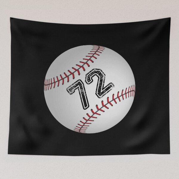 Item preview, Baseball ball number 72, seventy two designed and sold by TheCultStuff.