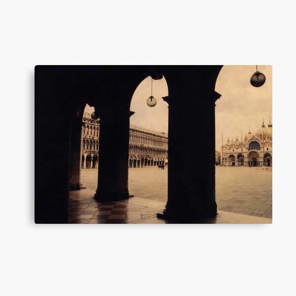Venice in pink fog Canvas Print