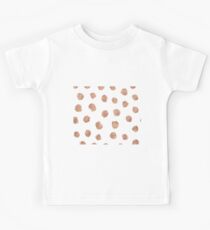Rose Gold Punkte Kinder T-Shirt