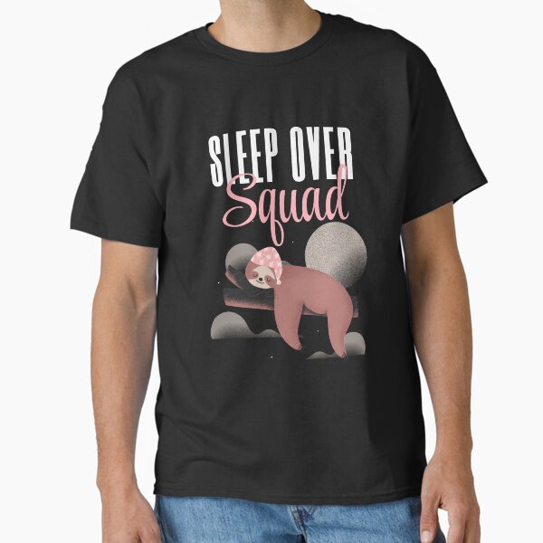 Item preview, Sleepover Squad - Cute Sloth Slumber party tee for girls night  designed and sold by 5lav.