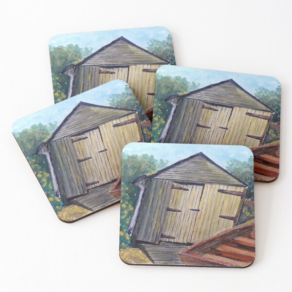 Item preview, Boat House Tasmania - Watercolour designed and sold by Paul Gilbert.
