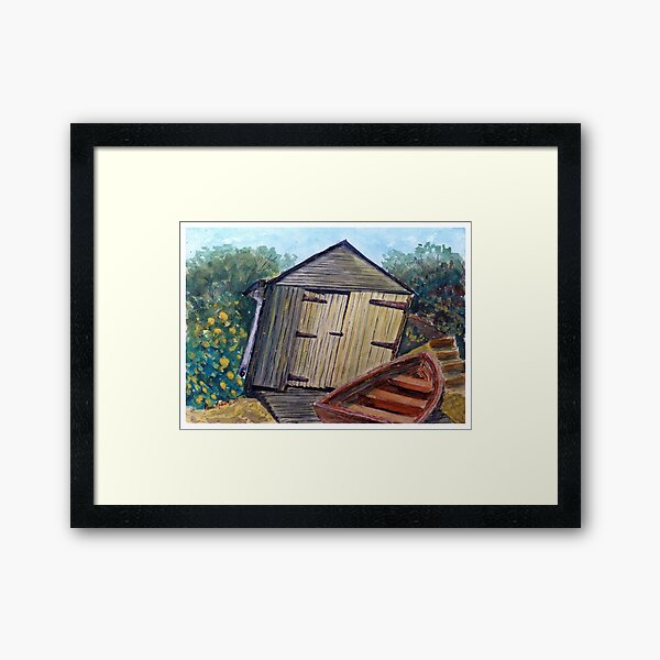 Item preview, Boat House Tasmania - Watercolour designed and sold by Paul Gilbert.