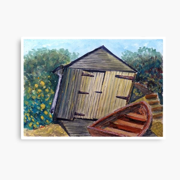 Item preview, Boat House Tasmania - Watercolour designed and sold by Paul Gilbert.