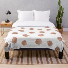 Rose Gold Punkte Fleecedecke