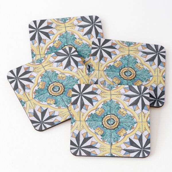 Item preview, Colorful Geometric Sicilian Tile designed and sold by NicoletaDesigns.