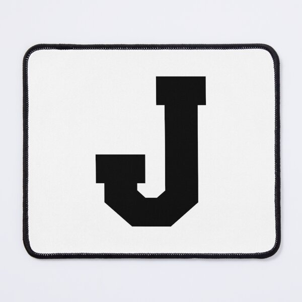 Item preview, Alphabet, Black J, Sports letter J designed and sold by TheCultStuff.