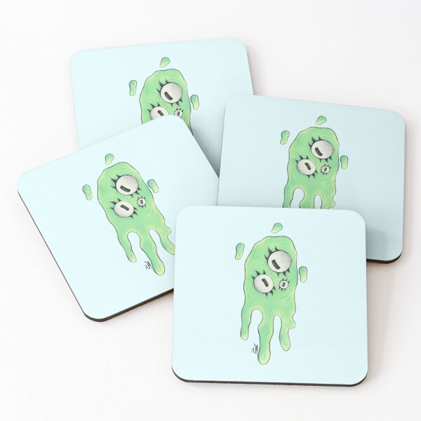 Item preview, Cute Green Alien with 3 eyes designed and sold by DelylahCreates.